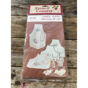 Stencil Country Stencil Cloth 100% Cotton 20" x 36" New Sealed